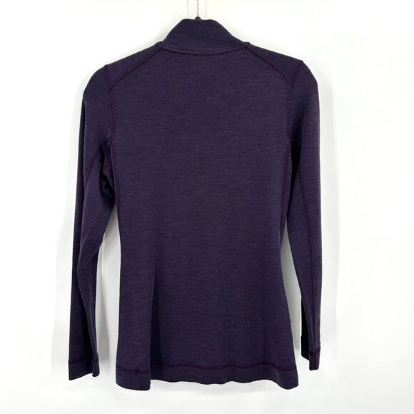 SMARTWOOL *Flawed* Women's Purple 100% Merino Wool Light Pullover Top Medium - Picture 2 of 9